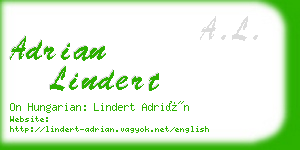 adrian lindert business card